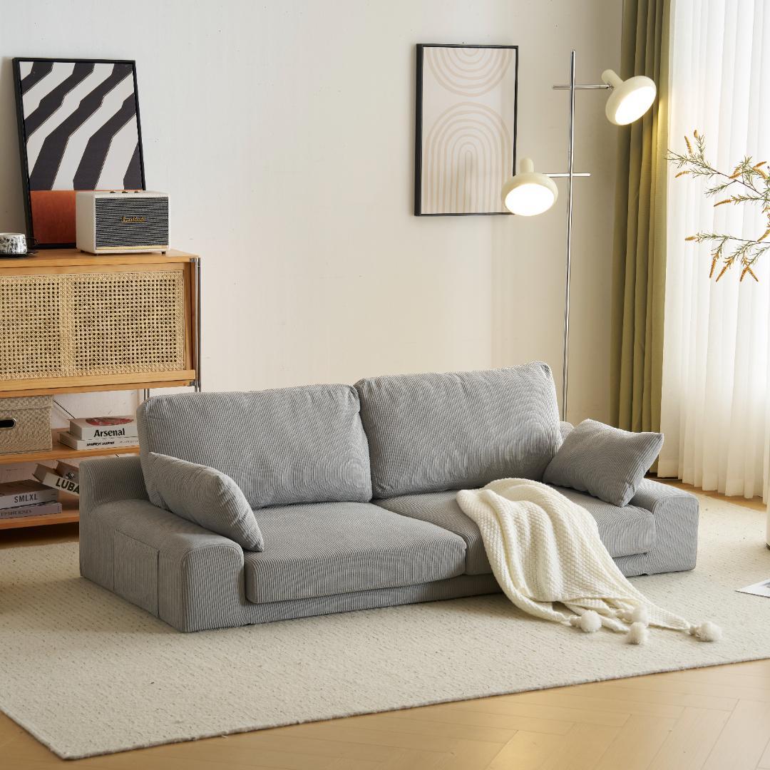 ソファ 2人掛け ソファベッド ローソファ フロアソファ こたつ用 クッション付