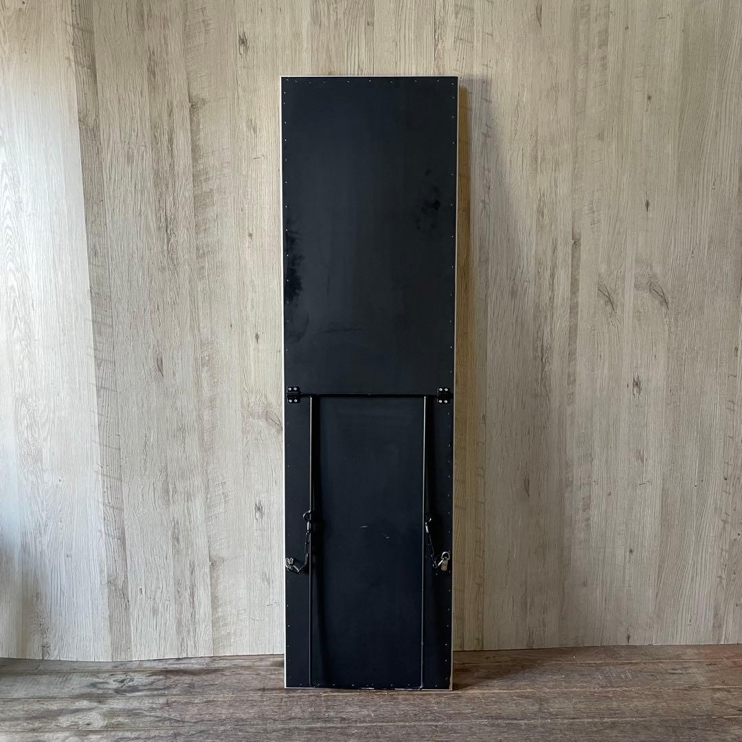 ②全身鏡 アンティークミラー 姿見 アンティーク調 スタンド付き ゴールド