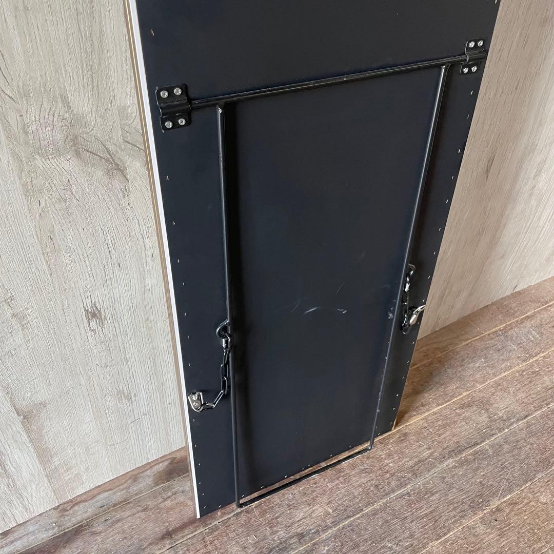 ②全身鏡 アンティークミラー 姿見 アンティーク調 スタンド付き ゴールド