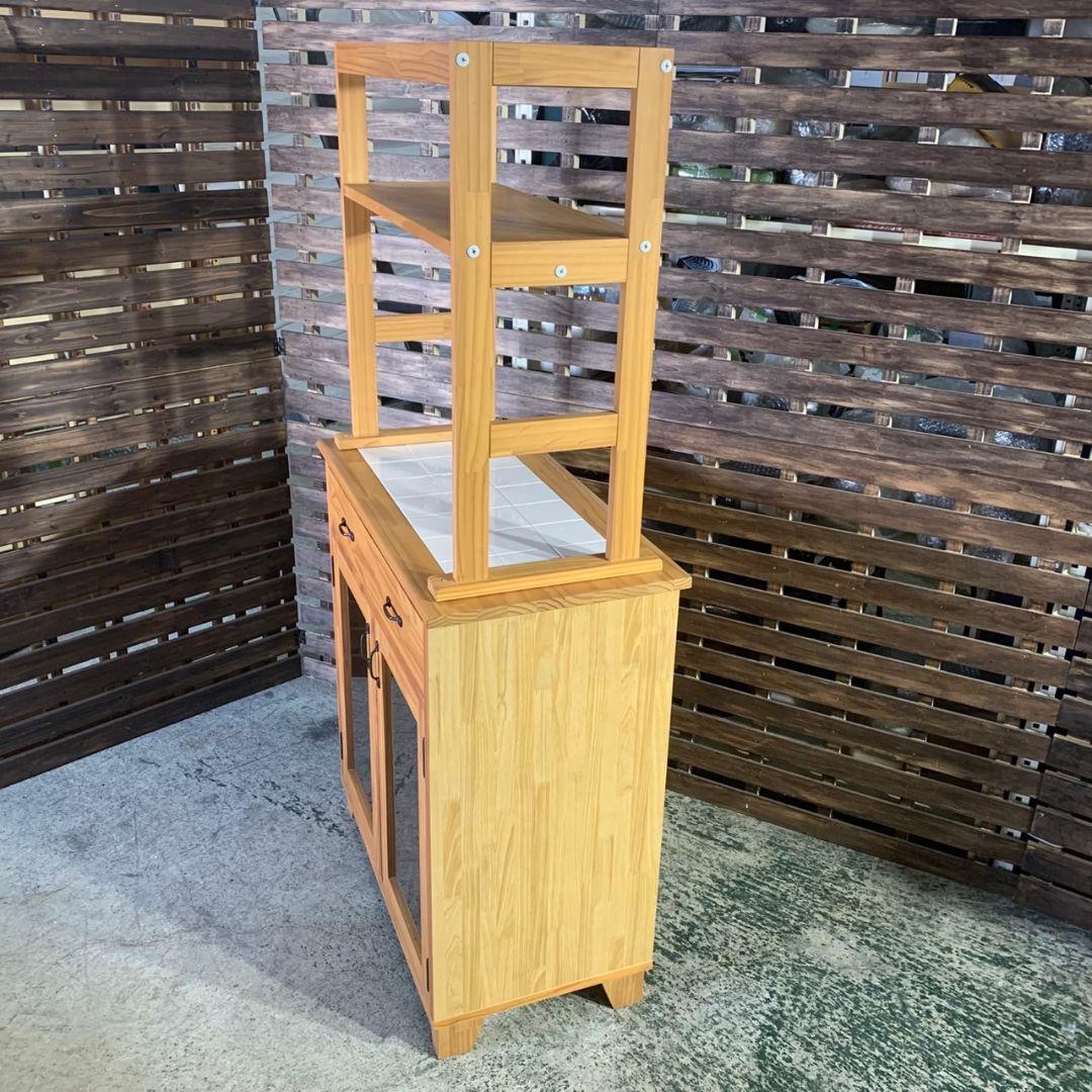 J543 MOMO NATURAL モモナチュラル LAND 食器棚