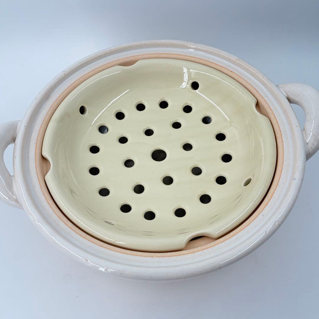 長谷園 伊賀土鍋 大 ヘルシー蒸し鍋 陶製すのこ付き 未使用 - メルカリ