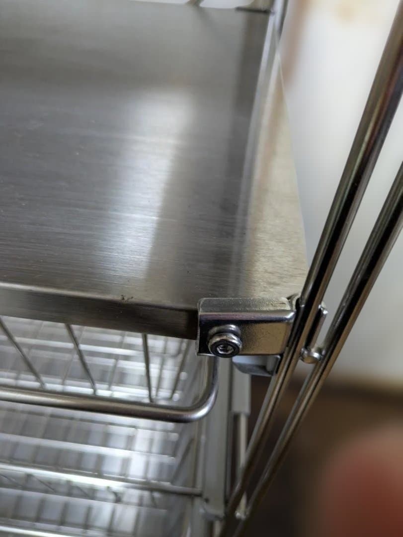 60100　無印良品　ステンレスユニットシェルフ