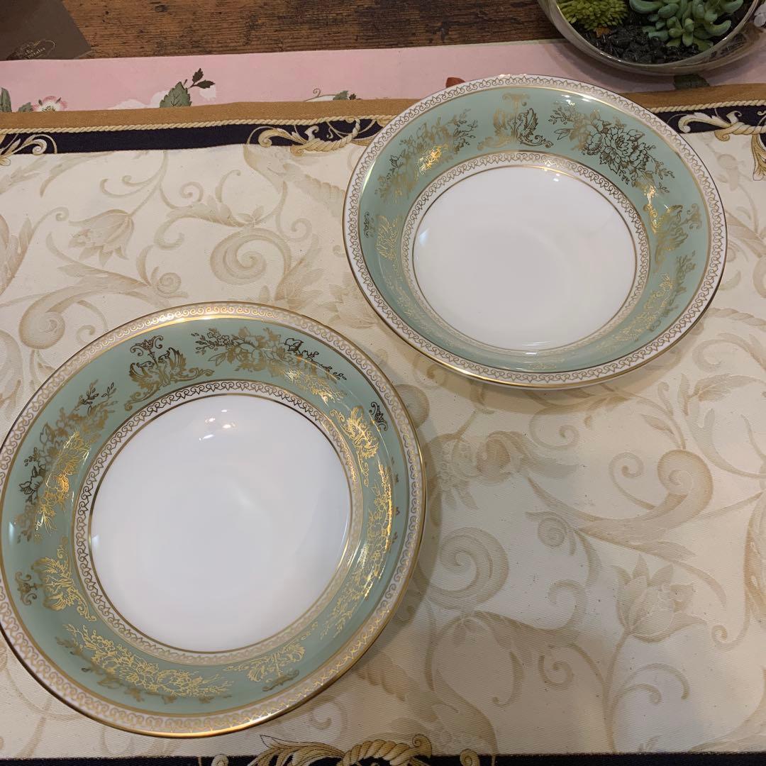 ウェッジウッド コロンビア　セージグリーン 15.5cm サラダボウル5枚