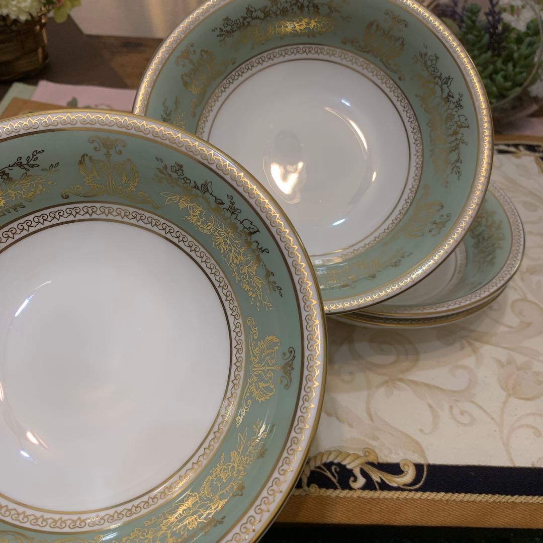 ウェッジウッド コロンビア　セージグリーン 15.5cm サラダボウル5枚