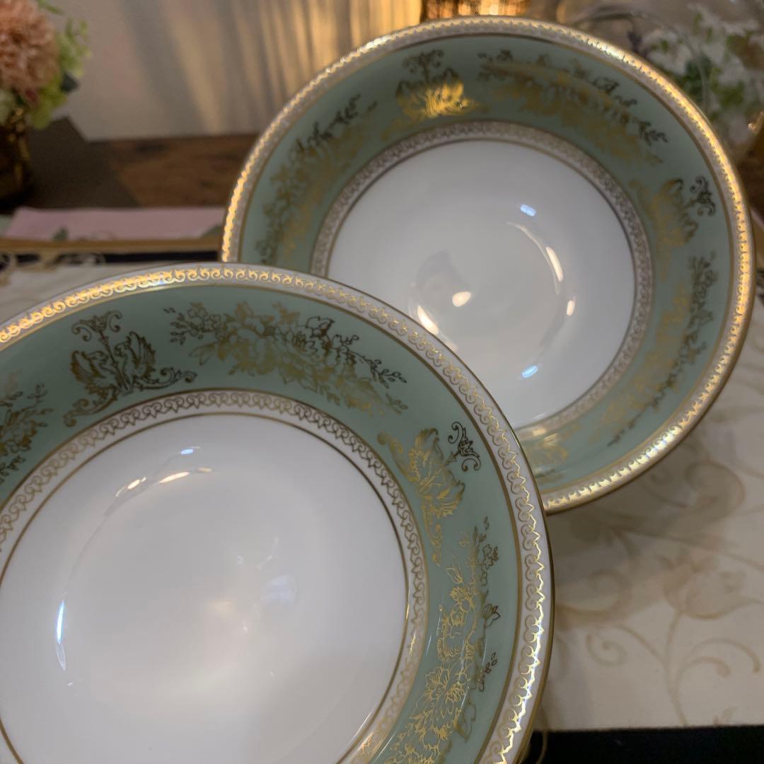 ウェッジウッド コロンビア　セージグリーン 15.5cm サラダボウル5枚