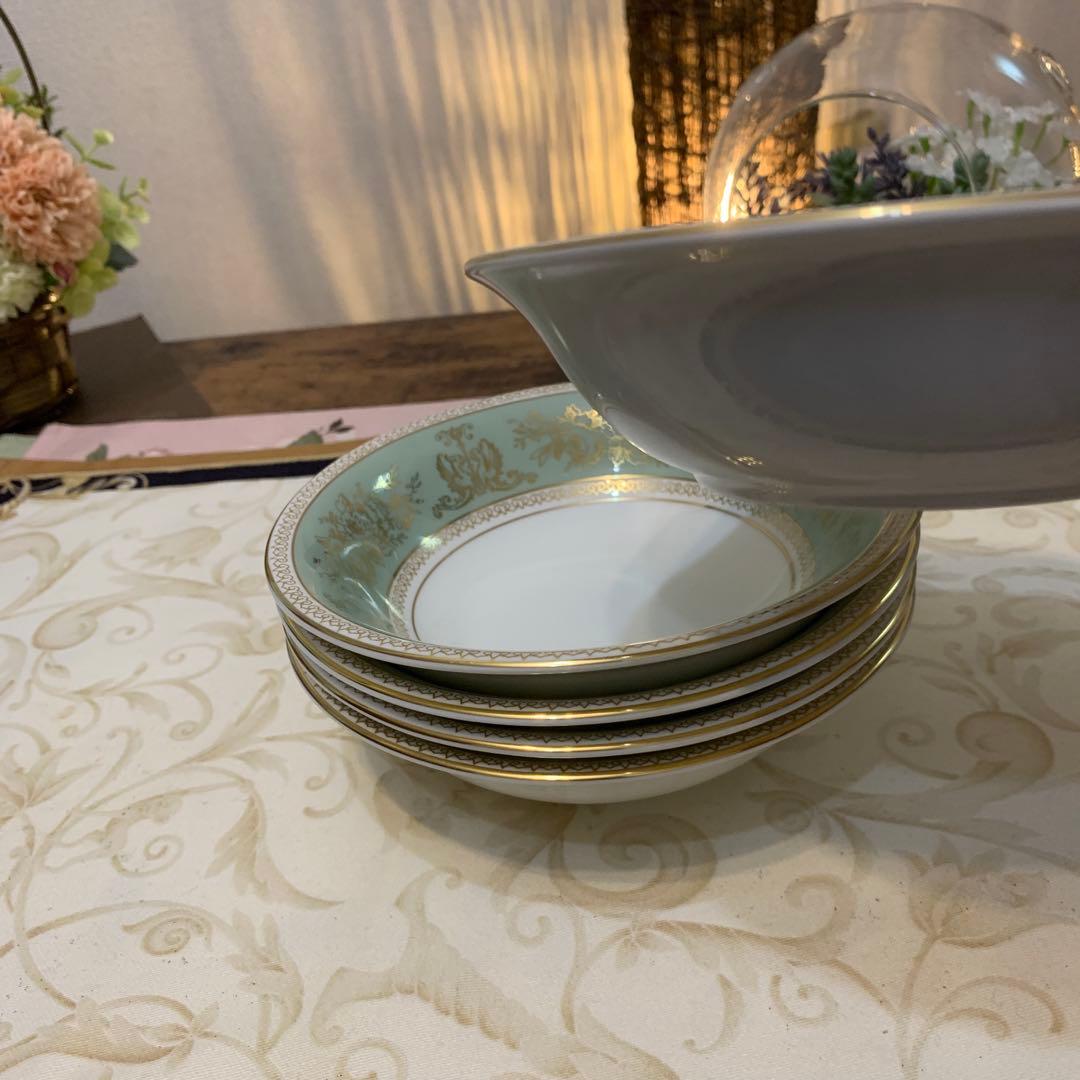 ウェッジウッド コロンビア　セージグリーン 15.5cm サラダボウル5枚