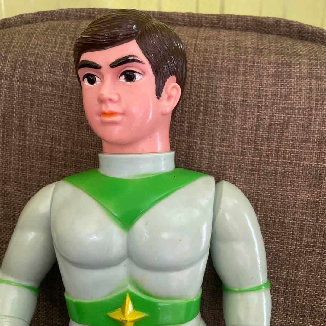 36㎝　【当時物】ブルマァク ミラーマン マスク　面取れ