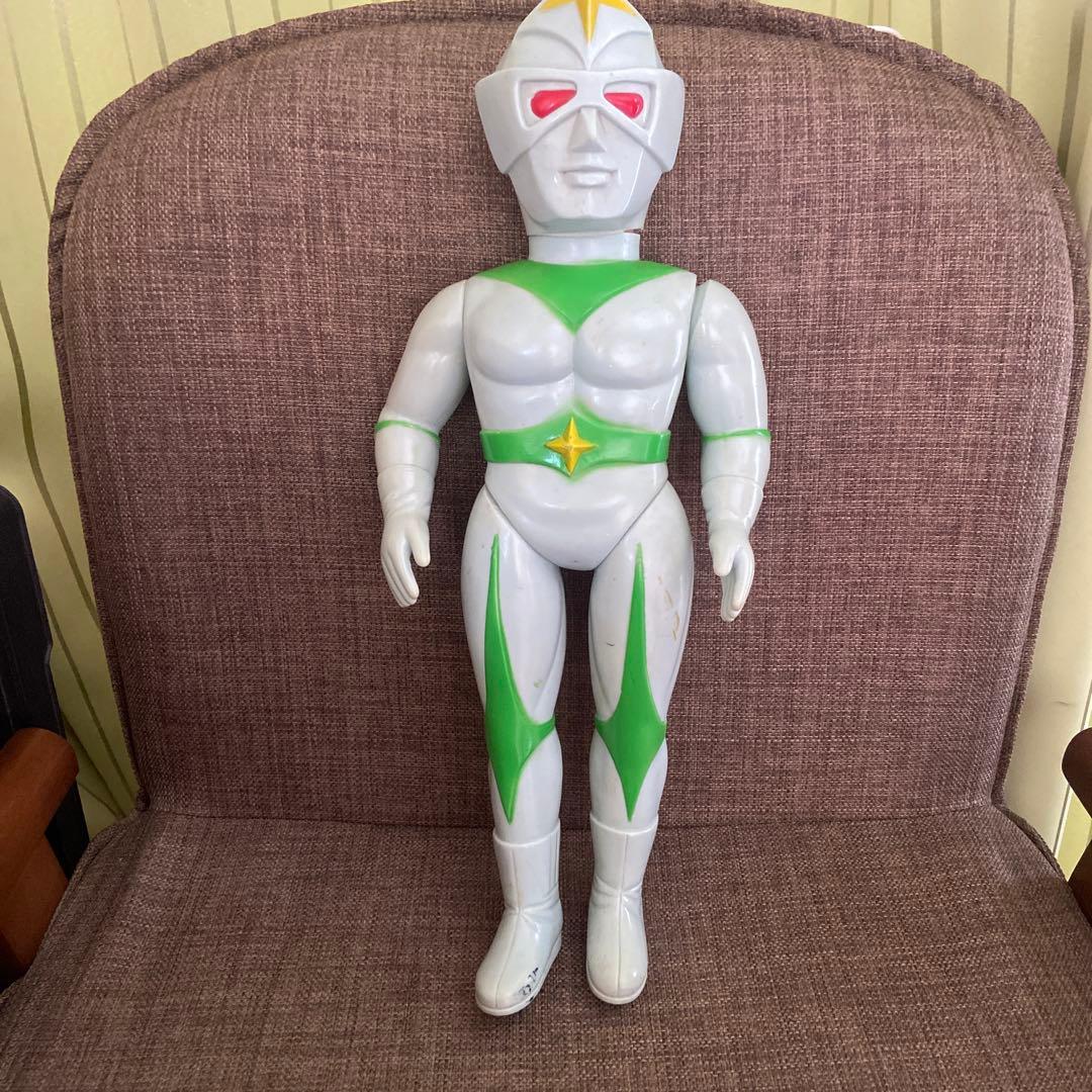 36㎝　【当時物】ブルマァク ミラーマン マスク　面取れ