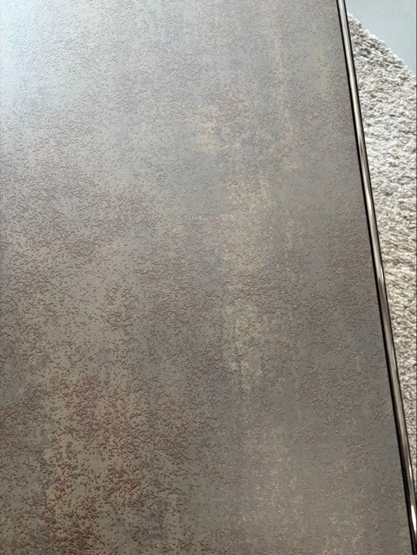 MARCAL コーヒーテーブル　セラミック天板　ブラッククロームフレーム