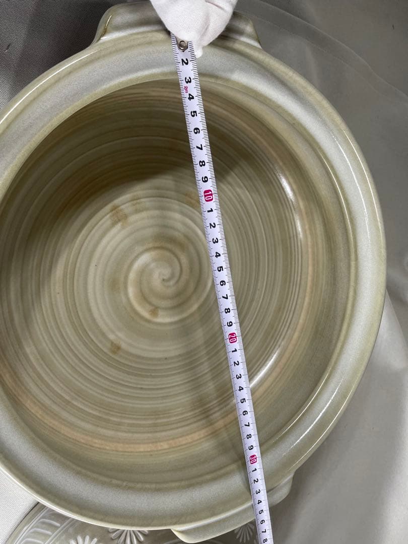 Y09 Ginpo 銀峯三島　11号5.0L 直火用耐熱陶器　日本