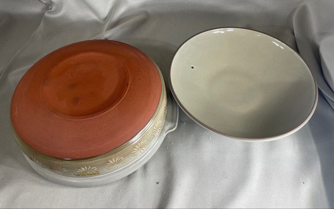 Y09 Ginpo 銀峯三島　11号5.0L 直火用耐熱陶器　日本