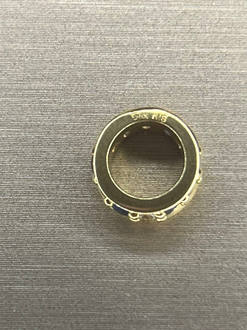 サファイア 、ジルコニア リング型ペンダントトップ