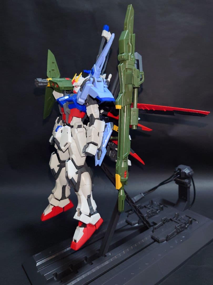 mg パーフェクトストライクガンダム グランドスラム装備型 パチ組