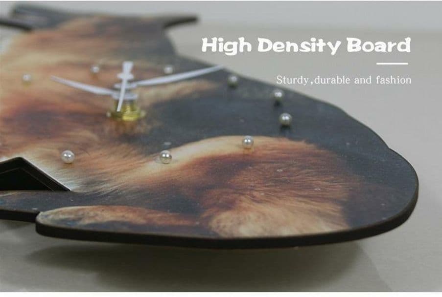 【リアル】壁掛け ペット時計 かわいい ジャーマンシェパード インテリア