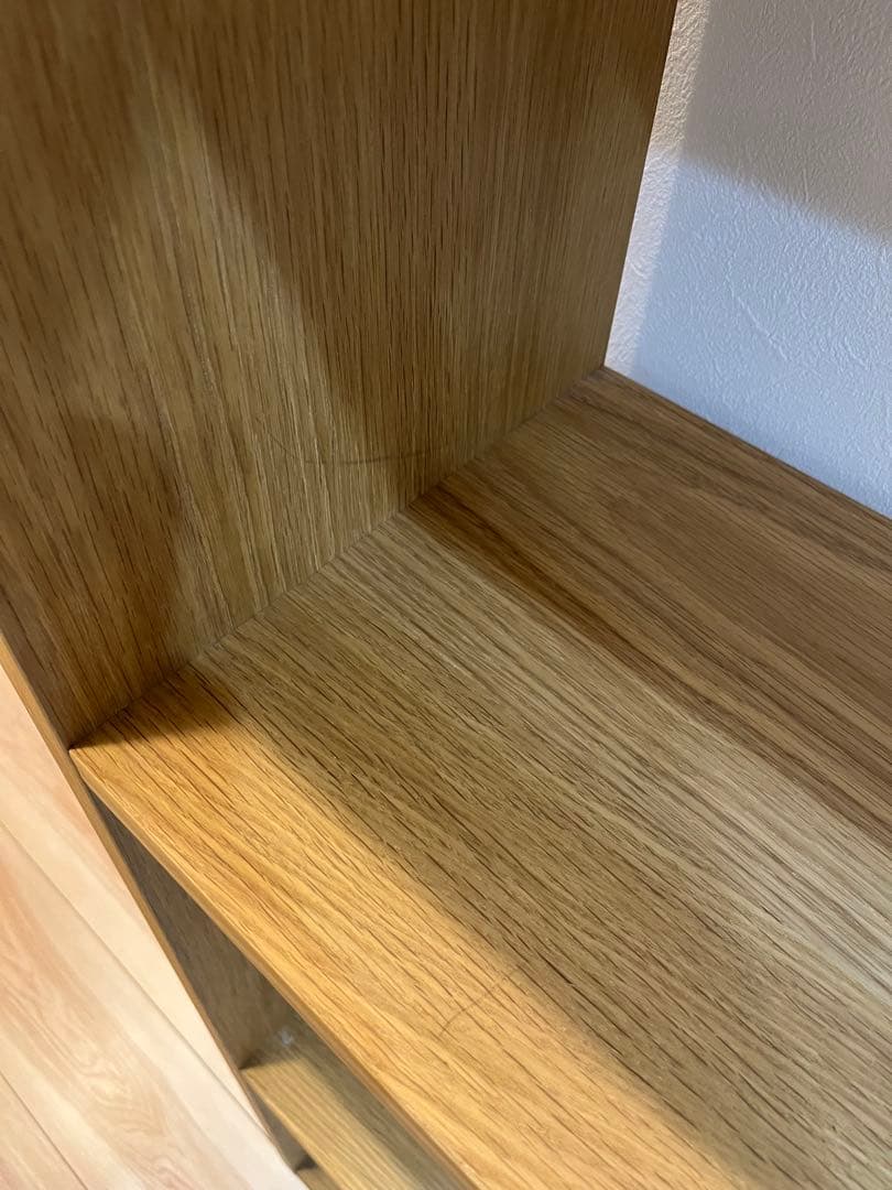 無印良品 棚【送料込み】スタッキングシェルフ ワイド ３段 オーク材