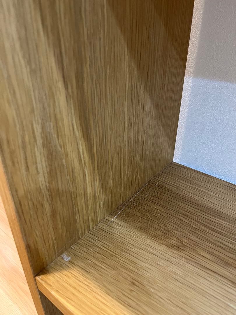 無印良品 棚【送料込み】スタッキングシェルフ ワイド ３段 オーク材