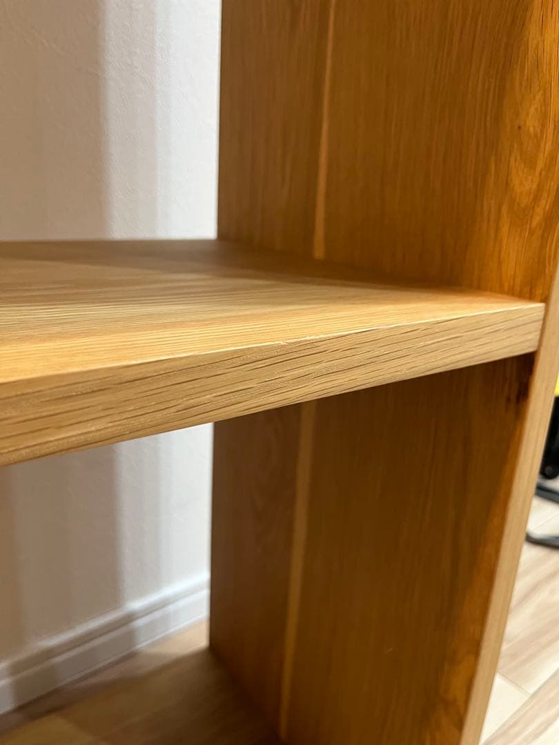 無印良品 棚【送料込み】スタッキングシェルフ ワイド ３段 オーク材