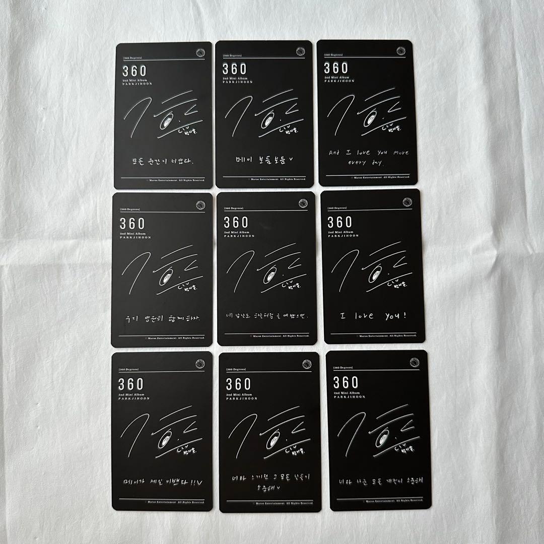 パクジフン ジフン 360 トレカ コンプ アルバム ワナワン wannaone