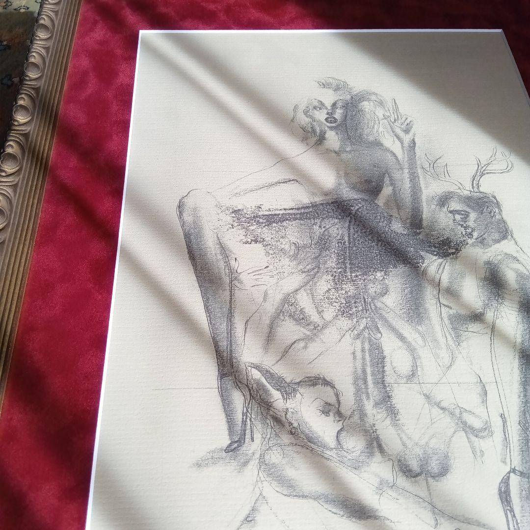 金子國義 金子国義 限定 リトグラフ 2/125 サイン 署名 額装済み