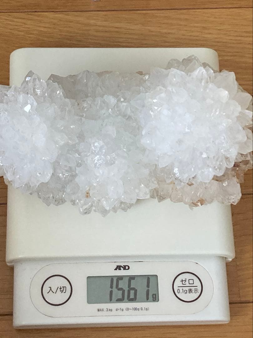 水晶　菊花水晶　クラスタ　原石　鉱物　天然石　パワーストーン　浄化　特大　置物