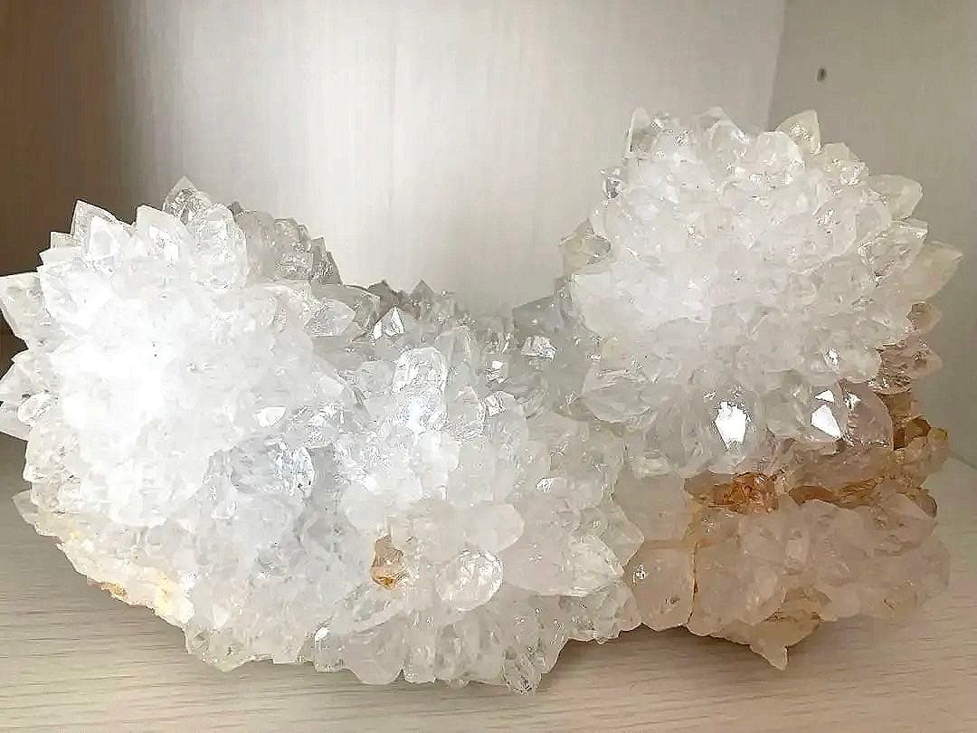 水晶　菊花水晶　クラスタ　原石　鉱物　天然石　パワーストーン　浄化　特大　置物