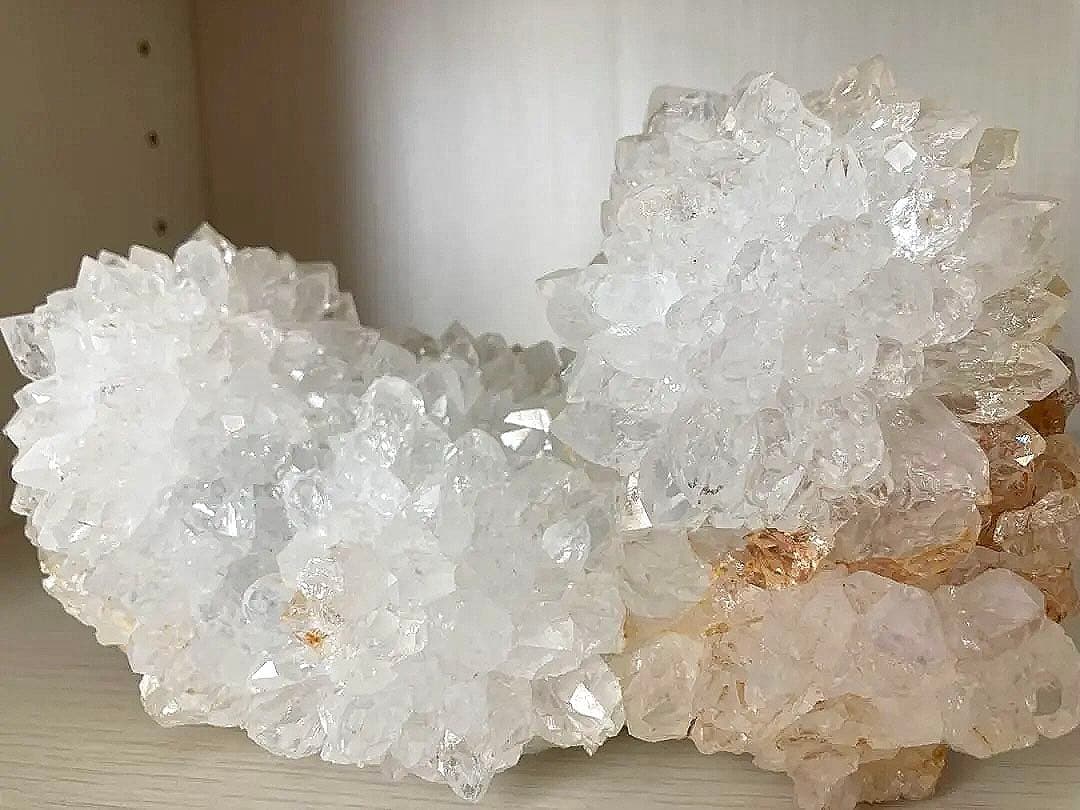 水晶　菊花水晶　クラスタ　原石　鉱物　天然石　パワーストーン　浄化　特大　置物