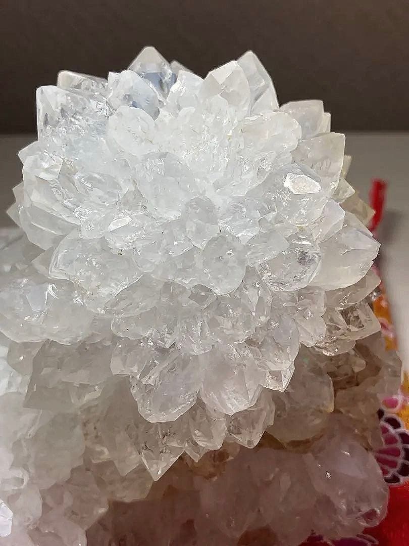 水晶　菊花水晶　クラスタ　原石　鉱物　天然石　パワーストーン　浄化　特大　置物