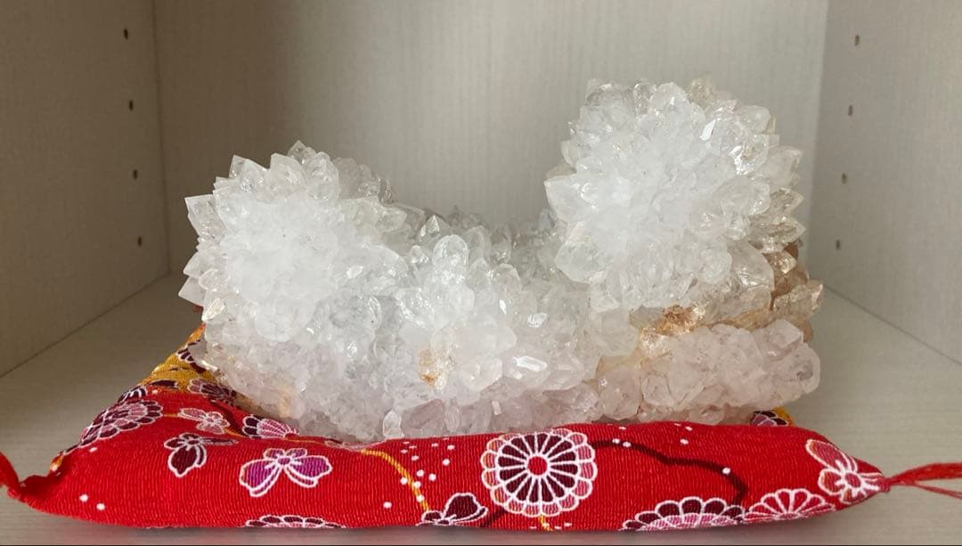 水晶　菊花水晶　クラスタ　原石　鉱物　天然石　パワーストーン　浄化　特大　置物