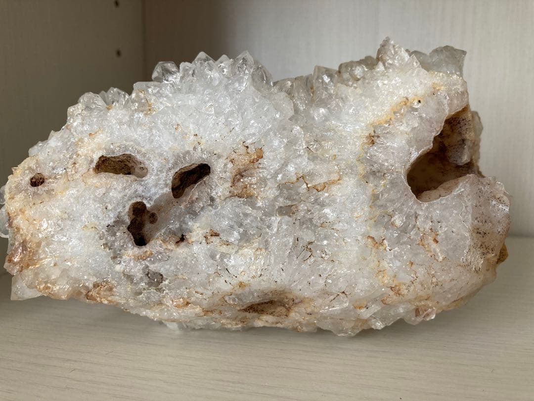 水晶　菊花水晶　クラスタ　原石　鉱物　天然石　パワーストーン　浄化　特大　置物