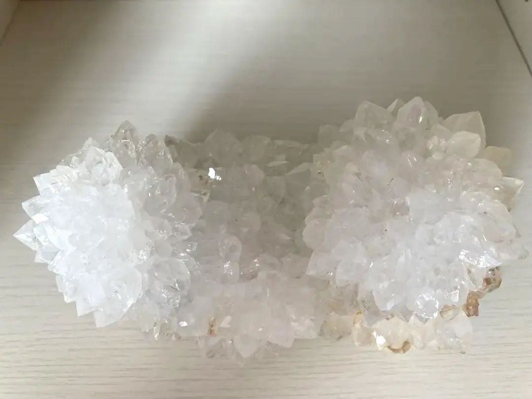 水晶　菊花水晶　クラスタ　原石　鉱物　天然石　パワーストーン　浄化　特大　置物