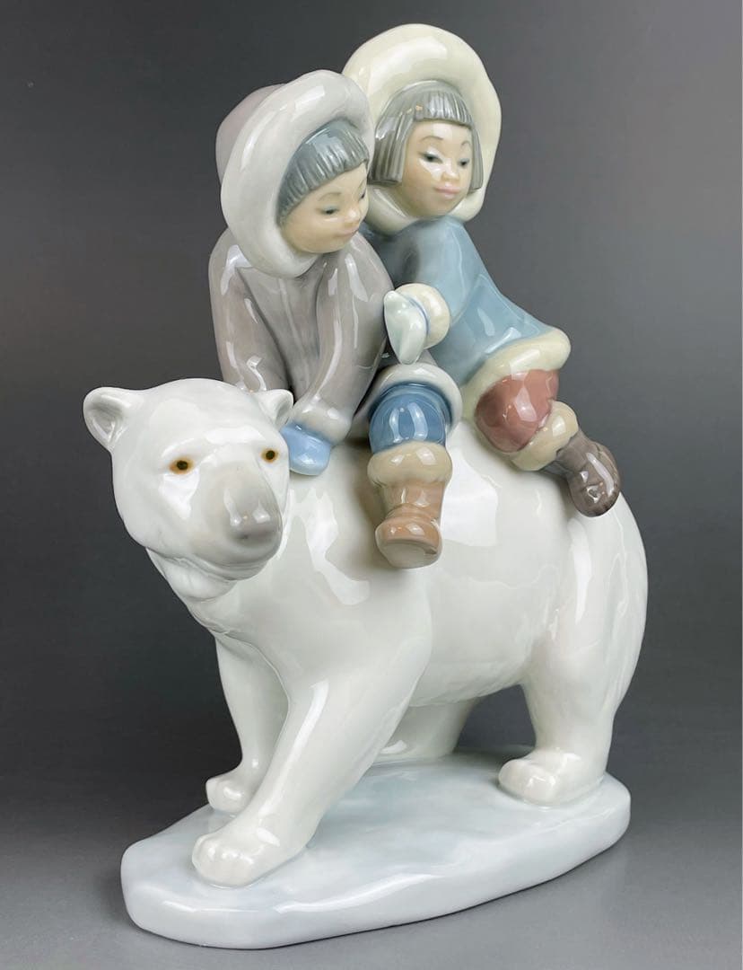 【美品】 リヤドロ エスキモーライダー 北極熊 シロクマ 白くま 白熊 リアドロ