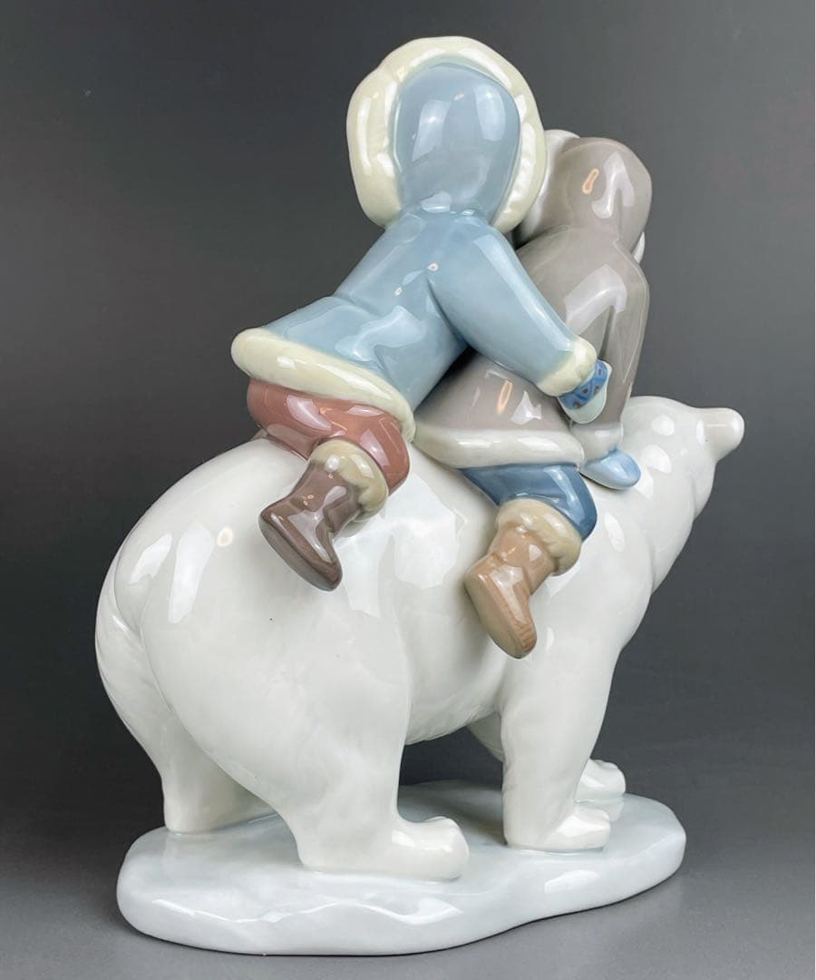 【美品】 リヤドロ エスキモーライダー 北極熊 シロクマ 白くま 白熊 リアドロ