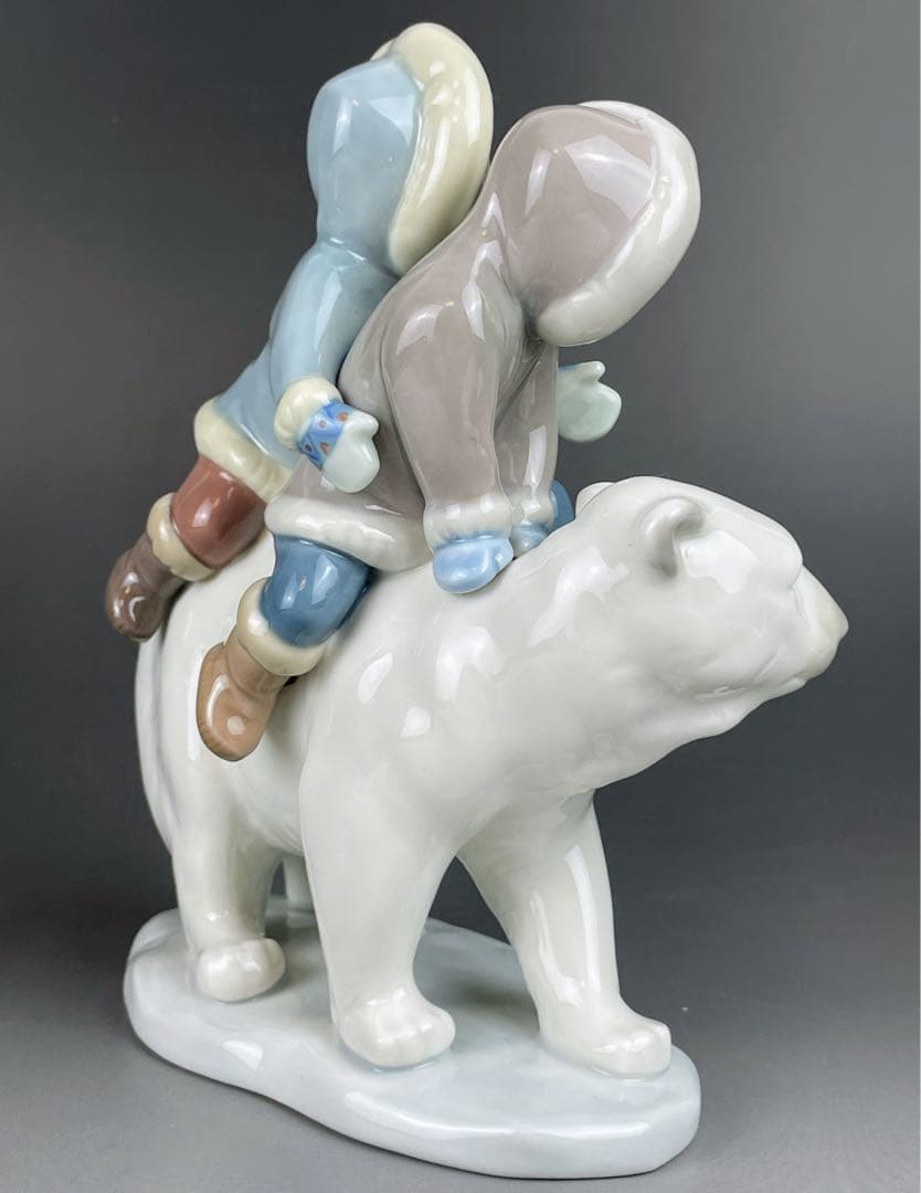 【美品】 リヤドロ エスキモーライダー 北極熊 シロクマ 白くま 白熊 リアドロ