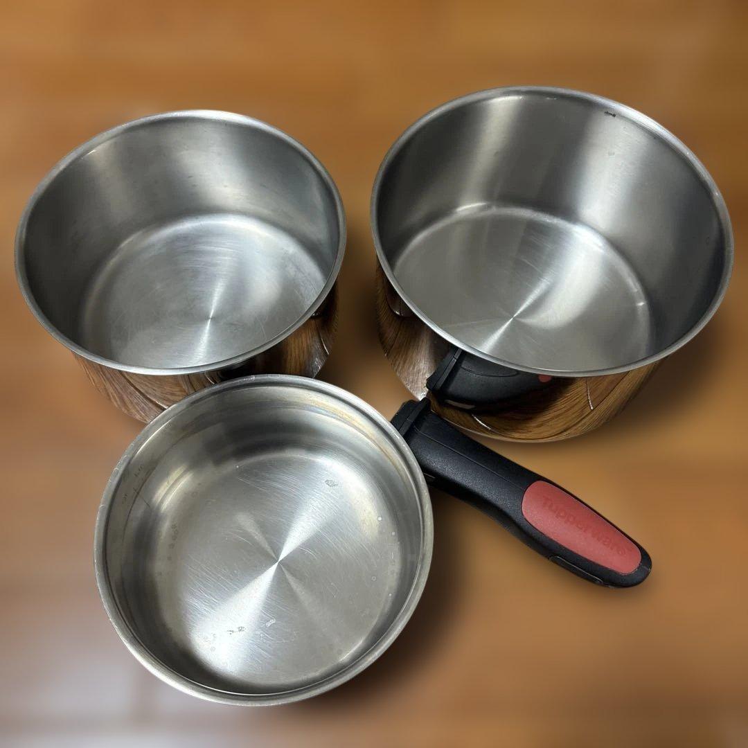 Tupperware タッパーウェア コンパクトクックウェア　3点セット