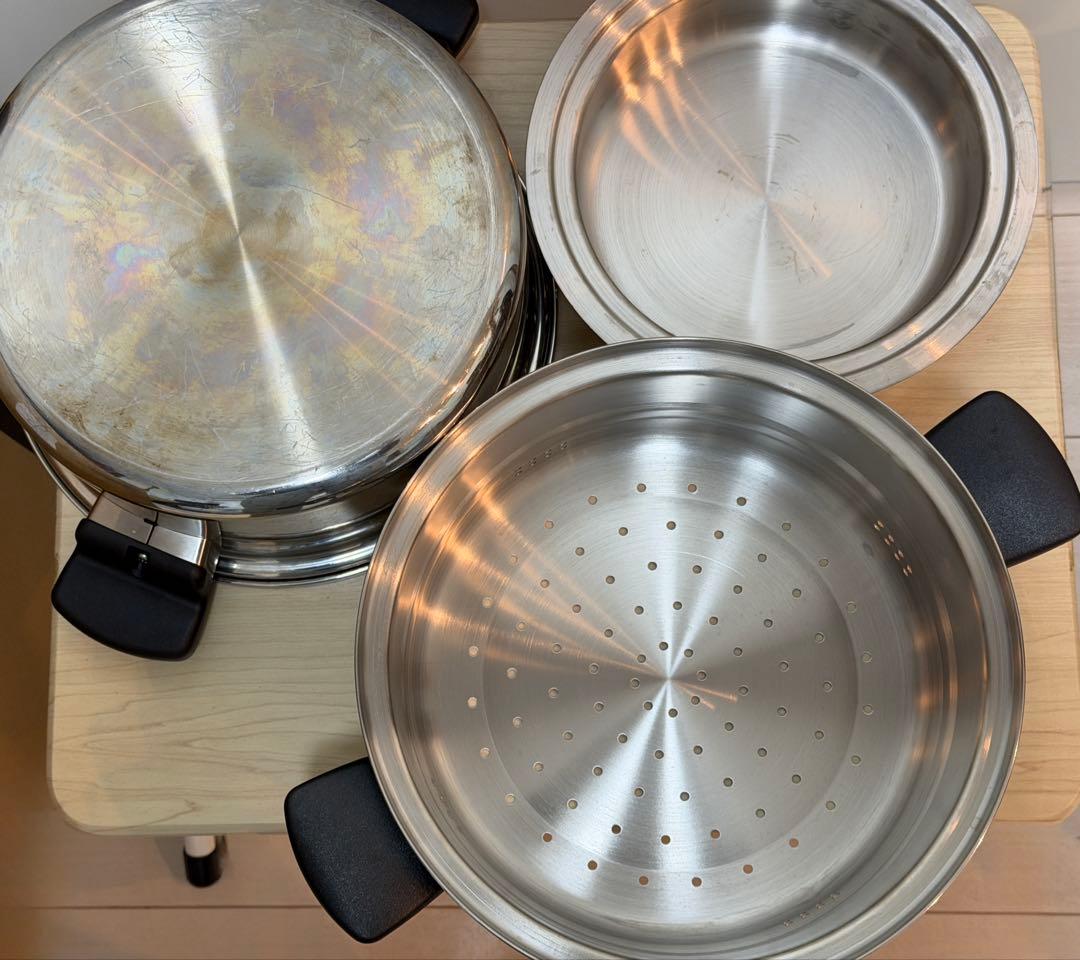 アムウェイ クイーンクック 鍋フライパンセット IH対応