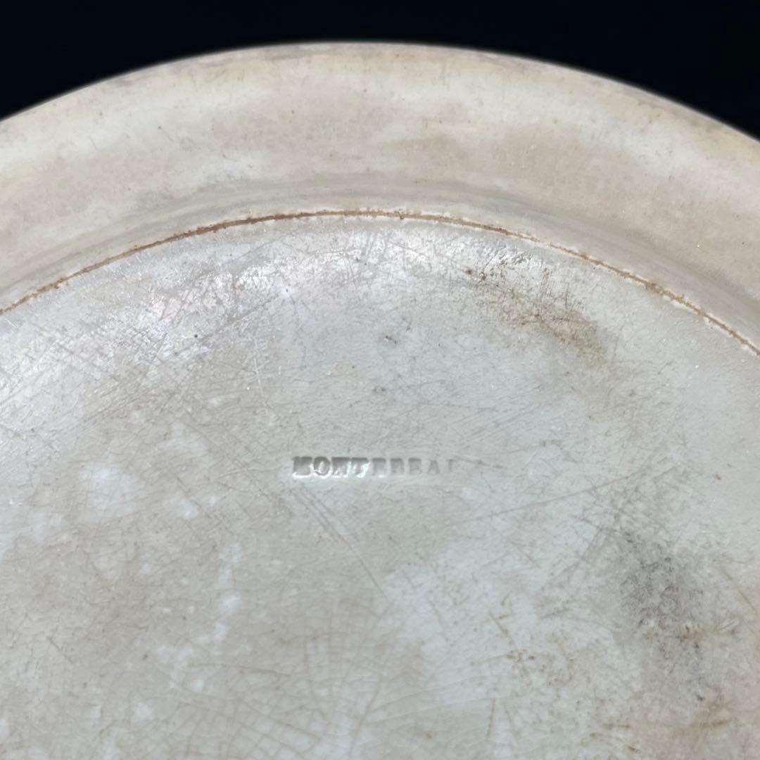 フランスアンティーク皿　1819年　Montereau モントロー　グリザイユ