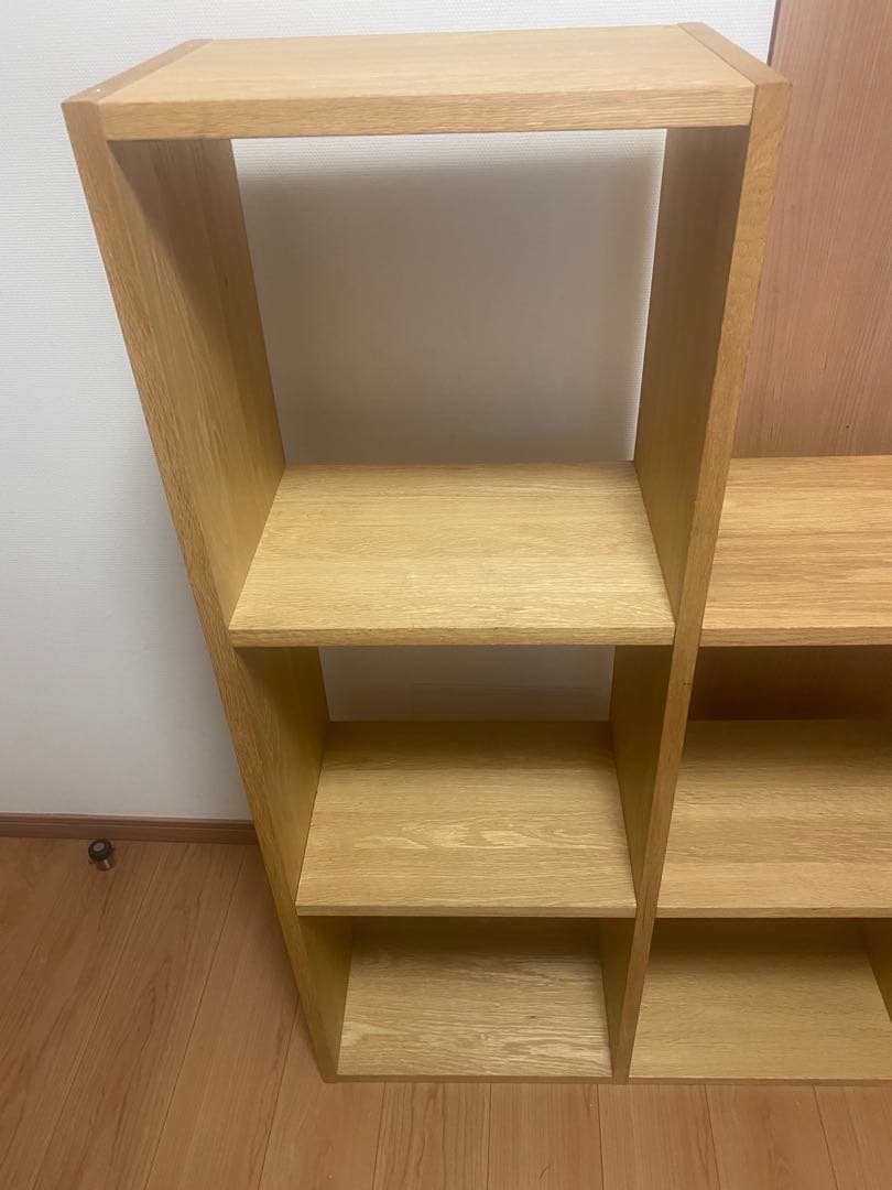 無印良品 スタッキングシェルフセット 3段＋2段の2列
