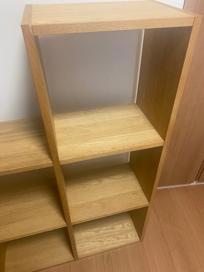 無印良品 スタッキングシェルフセット 3段＋2段の2列