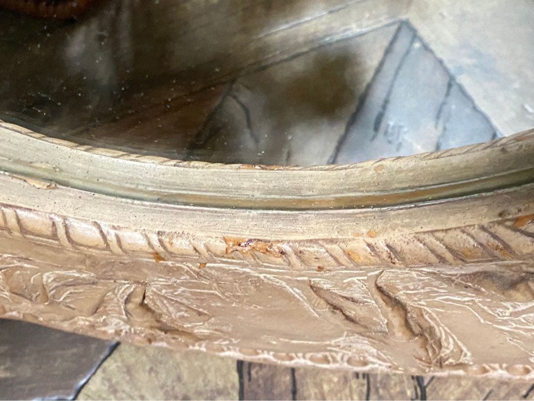 壁掛 鏡 ウォールミラー インテリア アンティーク 昭和レトロ 当時物ビンテージ