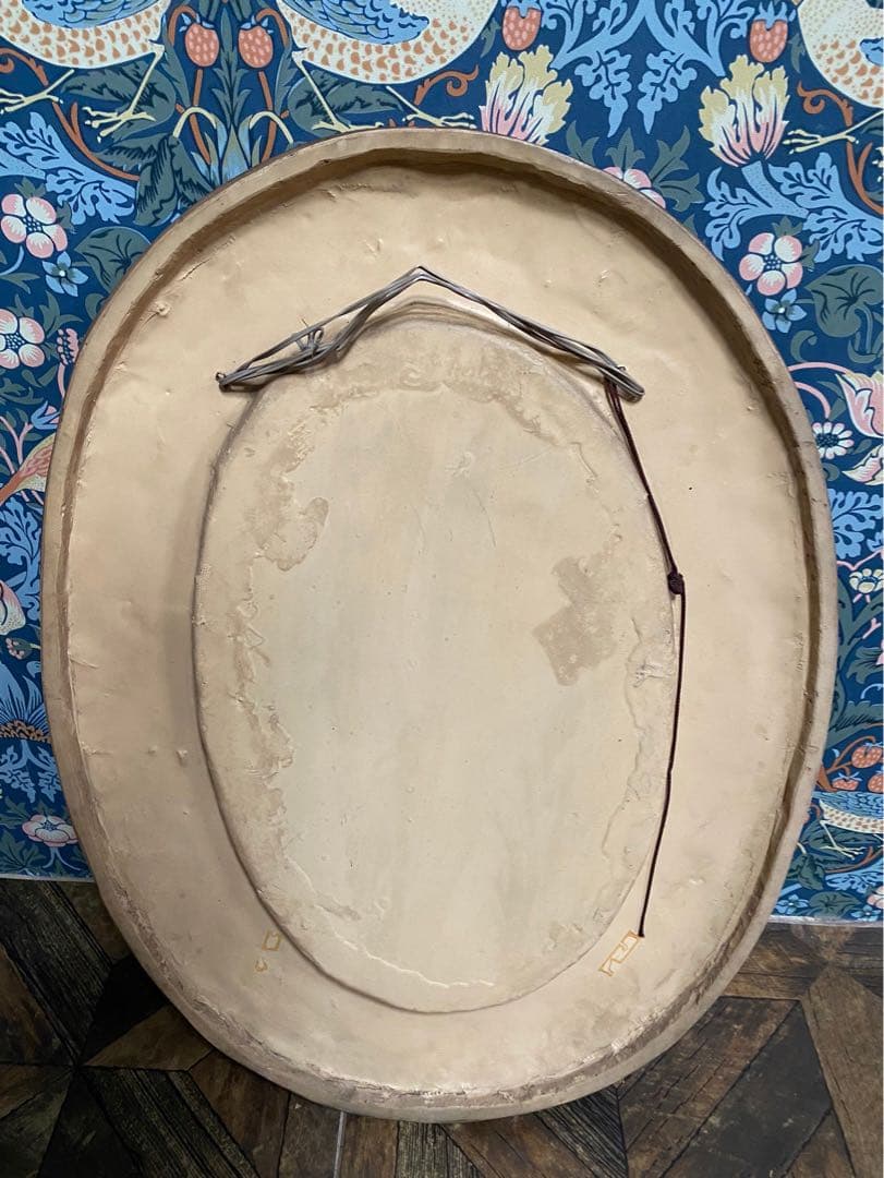 壁掛 鏡 ウォールミラー インテリア アンティーク 昭和レトロ 当時物ビンテージ