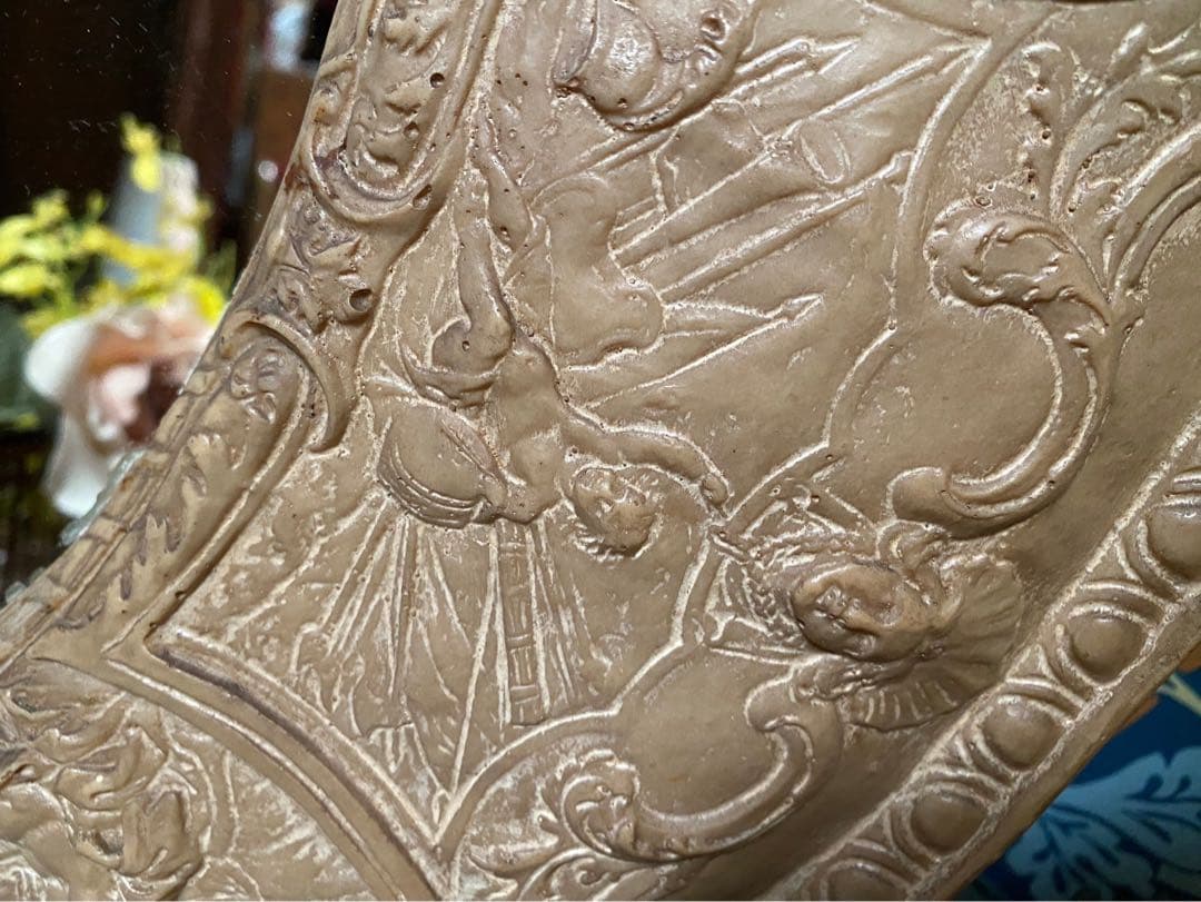 壁掛 鏡 ウォールミラー インテリア アンティーク 昭和レトロ 当時物ビンテージ