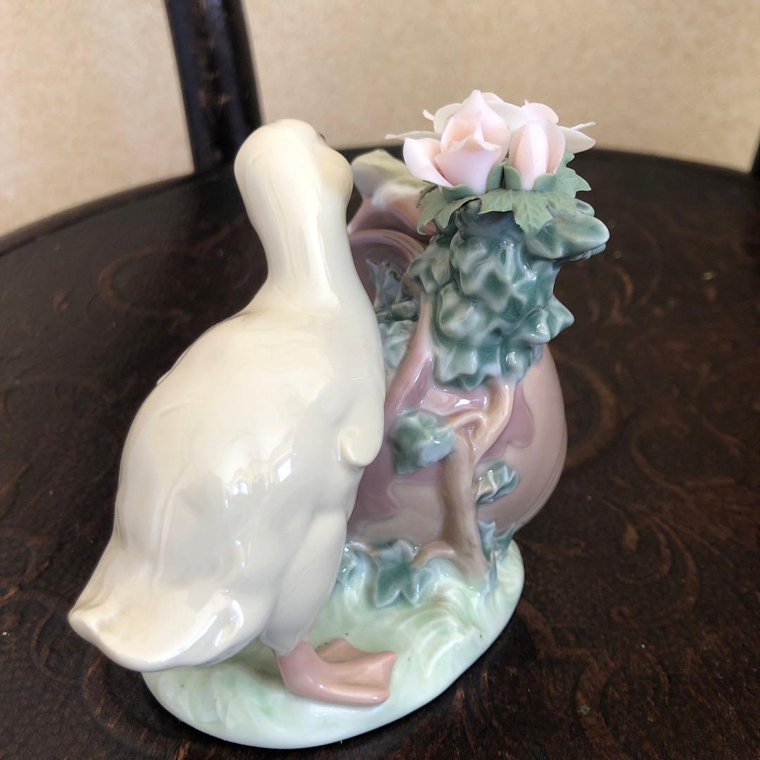 リアドロ　アヒルと花とカエル