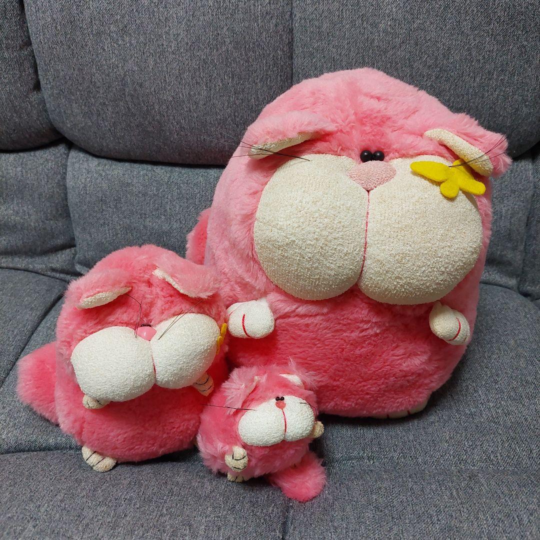 昭和レトロ KOWA ふらいどえっぐ 猫 ぬいぐるみ 親子3人組 - メルカリ