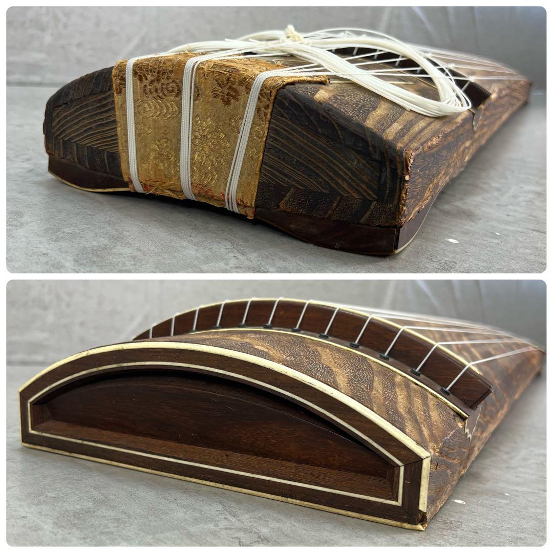 琴 高級上角作り 13弦 すだれ彫り 琴柱 爪 和楽器 弦楽器 初心者 練習