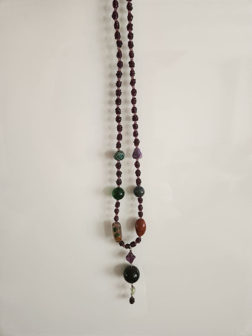 ラストセール！アトリエココ　ベネチアングラスネックレス　ハンドメイド　イタリア製