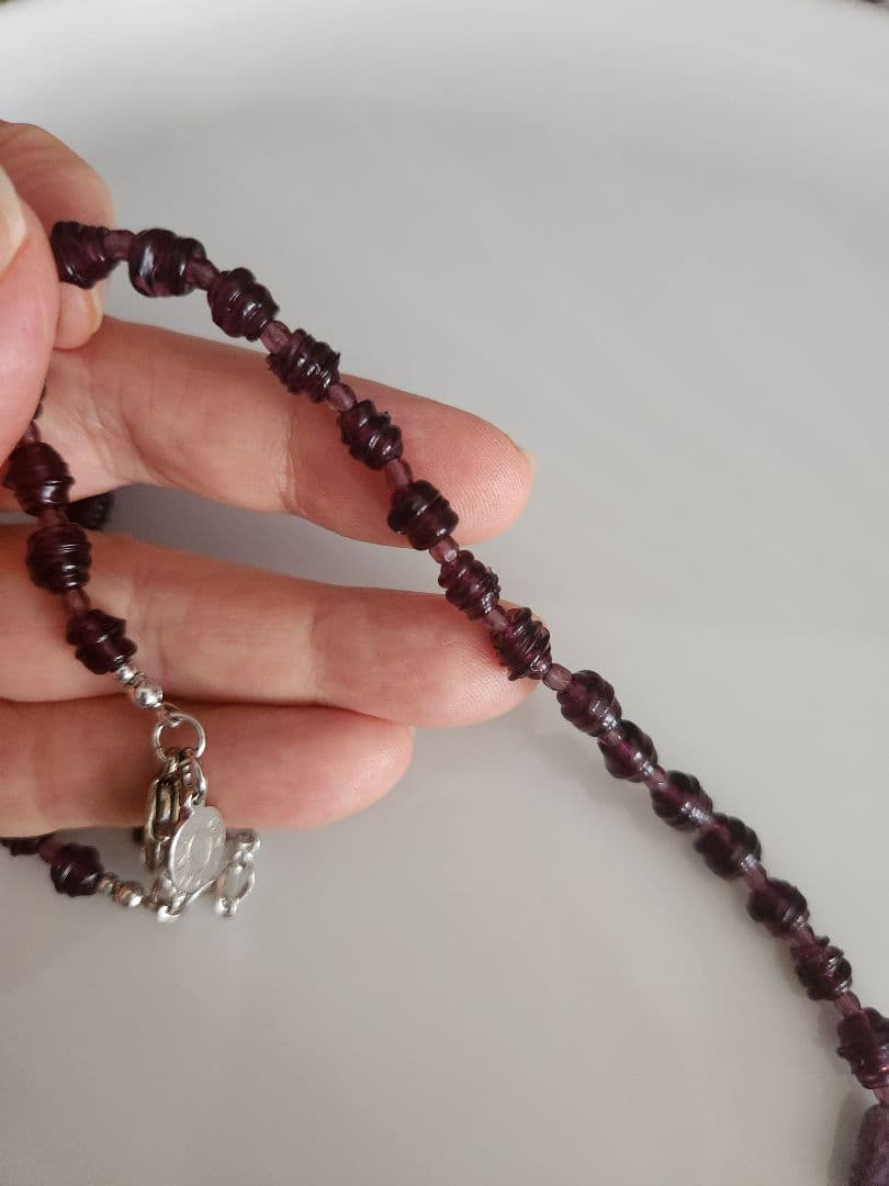 ラストセール！アトリエココ　ベネチアングラスネックレス　ハンドメイド　イタリア製