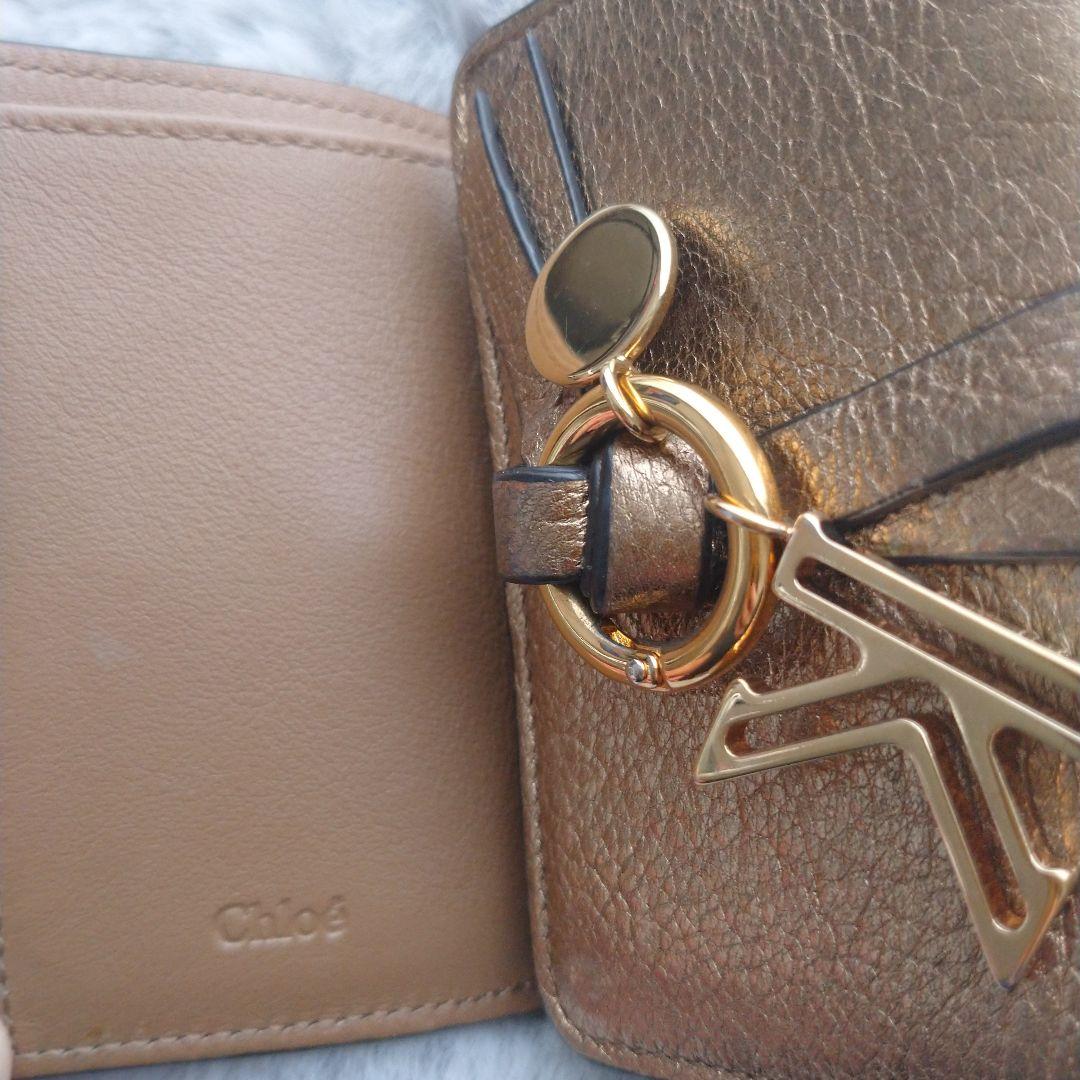 Chloe アルファベット 三つ折り財布