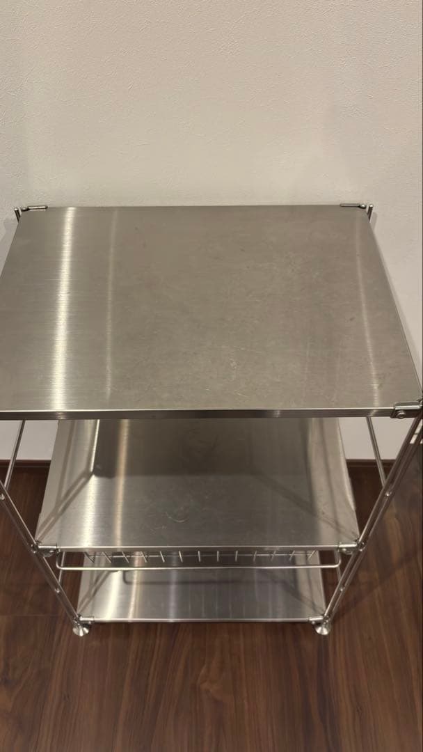 無印良品　ステンレスユニットシェルフ小　ワイヤーバスケット