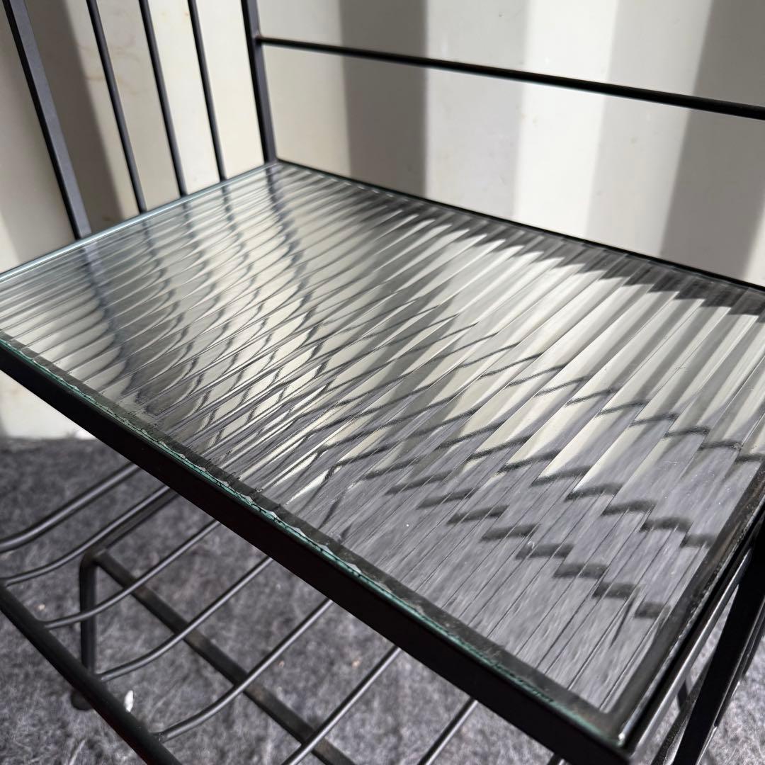 H65廃盤品✨ウニコ ステラ スモールガラスシェルフ ガラス レトロ風ガラス