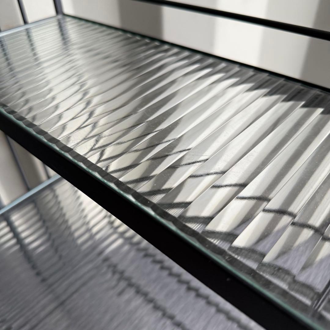 H65廃盤品✨ウニコ ステラ スモールガラスシェルフ ガラス レトロ風ガラス